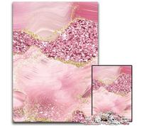 Puzzle da 1000 pezzi con glitter in agata puzzle difficili per adulti perfetti per adolescenti rompicapo per creare legami familiari e regalo fai da te per la casa 1000 pezzi (38x26 cm)