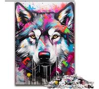 Puzzle da 1000 pezzi con graffiti di iene per adulti, dimensioni 50x75cm, gioco rompicapo per adolescenti, regalo perfetto per le feste.