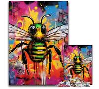 Puzzle da 1000 pezzi con graffiti sulle api per adulti, puzzle impegnativi fai da te per adolescenti, 26X38CM/10,23x14,96 pollici