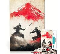 Puzzle da 1000 pezzi con grafica graffiti e duello tra samurai, ideale per adolescenti Gioco di logica, leggero e rilassante, con taglio liscio, perfetto per decorare le pareti (50x75cm)