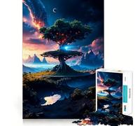 Puzzle da 1000 pezzi con grande albero dai bordi lisci,gioco di abilità mentale,divertimento,momenti di relax,regalo di compleanno,hobby (38x52cm)