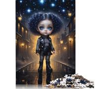 Puzzle da 1000 pezzi con graziose bambine gotiche, puzzle per adulti, puzzle di difficoltà, giochi educativi, giocattoli, decorazioni per la famiglia, 1000 pezzi (75x50 cm)
