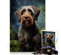 Puzzle da 1000 pezzi con grifone a pelo duro per adolescenti, stimolante per il pensiero creativo, facile da usare e con incastri precisi Un bel regalo (50x75cm)