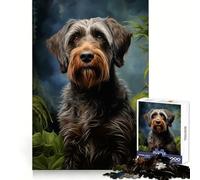 Puzzle da 1000 pezzi con grifone a pelo duro, stimolante per la mente, ideale per distrarsi, con bordi precisi e un significato speciale (38x52cm)