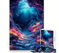 Puzzle da 1000 pezzi con grotta corallina sottomarina per ragazzi, ideale per il relax e il divertimento, con taglio uniforme e come regalo di Natale (50x75cm)