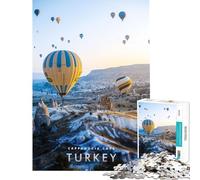 Puzzle da 1000 pezzi con grotta della Cappadocia gioco pratico e coinvolgente per coltivare la pazienza opera d'arte regalo decorazione per la casa (dimensioni 38x26cm)