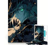 Puzzle da 1000 pezzi con guerriera anime,ideale per stimolare la concentrazione e creare un puzzle divertente,tagliato al laser per un incastro perfetto Attività per rafforzare il legame