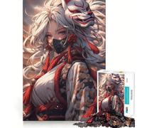 Puzzle da 1000 pezzi con guerriera anime per adolescenti,divertente da giocare,con incastri precisi e senza spazi vuoti,ideale per il divertimento in famiglia (50x75cm)