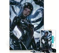 Puzzle da 1000 pezzi con guerriera sexy per adolescenti, gioco che stimola la logica e favorisce il gioco rilassante, con bordi di alta qualità e grafica da collezione 38x26cm