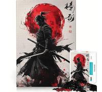 Puzzle da 1000 pezzi con guerrieri samurai per ragazzi, ideale per migliorare la memoria, rilassarsi e divertirsi, con bordi precisi Regalo creativo (50x75cm)