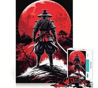 Puzzle da 1000 pezzi con guerriero samurai giapponese per adulti, ideale per rafforzare la memoria, calmare la mente, con bordi di qualità e una piacevole sorpresa (50x75cm)