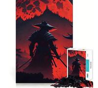 Puzzle da 1000 pezzi con guerriero samurai giapponese per ragazzi, gioco di logica e svago, taglio liscio, regalo speciale (50x75cm)