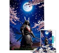 Puzzle da 1000 pezzi con guerriero samurai giapponese sfida educativa ma divertente e spiritosa decorazione da parete per ragazzi dai 14 anni in su (38x26cm)