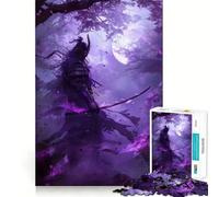 Puzzle da 1000 pezzi con guerriero samurai per adulti, ideale per stimolare la memoria, passatempo casalingo, assemblaggio di immagini e decorazione murale (38x52cm)