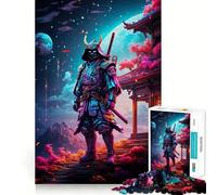 Puzzle da 1000 pezzi con guerriero samurai per ragazzi, gioco di logica e divertimento semplice con bordi lisci, regalo elegante (38x26cm)