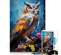Puzzle da 1000 pezzi con gufo e soggetto naturalistico per adulti, gioco stimolante per la mente, ideale per giocare in casa Opera d'arte di pregio (38x26cm)
