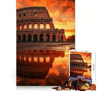 Puzzle da 1000 pezzi con il Colosseo di Roma al tramonto, ideale per ragazzi Gioco stimolante per la mente, rilassante e divertente, con tagli precisi Regalo perfetto per le feste (50x75cm)