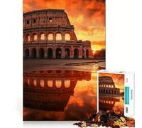 Puzzle da 1000 pezzi con il Colosseo di Roma al tramonto, ideale per ragazzi Gioco stimolante per la mente, rilassante e divertente, con tagli precisi Regalo perfetto per le feste (50x75cm)