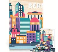 Puzzle da 1000 pezzi con il design di Berlino, Germania, per adulti Divertimento intellettuale, hobby rilassante, taglio netto, (38x52cm)
