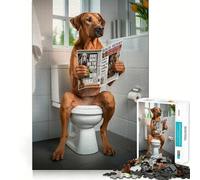 Puzzle da 1000 pezzi con il disegno del cane Rhodesian Ridgeback, ideale per adolescenti Rafforza la memoria, calma e relax Bordi lisci (38x52cm)