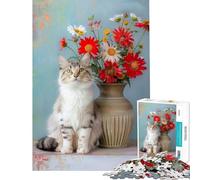 Puzzle da 1000 pezzi con il gatto australiano della nebbia Giochi divertenti e stimolanti per coltivare la pazienza Regalo di Babbo Natale segreto Educativo e formativo (Dimensioni 38x26cm)