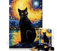 Puzzle da 1000 pezzi con il Gatto di Van Gogh per adulti Puzzle che stimola la logica,ideale per rilassarsi e fuggire dalla routine Unisci i pezzi con precisione Regalo speciale (38x52cm)