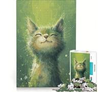 Puzzle da 1000 pezzi con il gatto Sunbeam Bliss gioco rompicapo sfida impegnativa regalo per amici e familiari 38x52cm