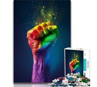 Puzzle da 1000 pezzi con il gesto della mano e il pugno per adulti e ragazzi, giochi divertenti Ogni pezzo è unico Gioco stimolante e divertente per tutta la famiglia, 50x75cm