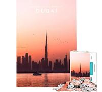 Puzzle da 1000 pezzi con il grattacielo di Dubai Un gioco avvincente per sviluppare la pazienza un'attività pratica per tutta la famiglia Un regalo divertente (dimensioni 38x26cm)