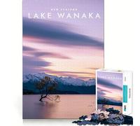 Puzzle da 1000 pezzi con il lago Wanaka,taglio senza soluzione di continuità,gioco stimolante per la mente,attività rilassante e divertente,regalo di compleanno/hobby (50x75cm)