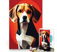 Puzzle da 1000 pezzi con il mio cane Beagle, ideale per adolescenti, stimola la creatività, è un gioco facile e rilassante, perfetto per il tempo libero (50x75cm)