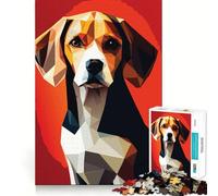 Puzzle da 1000 pezzi con il mio cane Beagle per adulti e ragazzi, gioco di logica, divertimento rilassante, bordi affilati, regalo memorabile (38x52cm)
