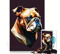 Puzzle da 1000 pezzi con il mio cane Bulldog per adolescenti, gioco di logica e abilità, divertimento condiviso, taglio preciso, decorazione da parete (38x26cm)
