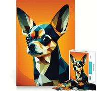 Puzzle da 1000 pezzi con il mio cane Chihuahua, ideale per adulti, regalo, per migliorare la memoria e il tempo libero, con dettagli nitidi, perfetto per decorare la parete (38x52cm)