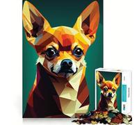 Puzzle da 1000 pezzi con il mio cane Chihuahua, ideale per ragazzi, gioco di intelletto, momento di condivisione, taglio di qualità, regalo memorabile (38x52cm)
