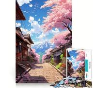 Puzzle da 1000 pezzi con il Monte Fuji dai colori pastello, ideale per adulti Gioco di abilità mentale, assemblaggio lento e divertente, regalo perfetto (50x75cm)