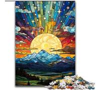 Puzzle da 1000 pezzi con il Monte Fuji, Giappone, realizzato in legno, idea regalo per le feste, opera d'arte umoristica, opera d'arte dettagliata, 50x75cm, Natale o compleanni