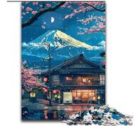 Puzzle da 1000 pezzi con il Monte Fuji, un bellissimo puzzle in cartone per adulti, dimensioni 26x38cm, per adolescenti e famiglie, perfetto come decorazione fai da te e come sfida per il cervello.