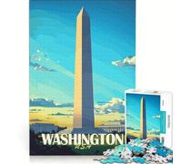 Puzzle da 1000 pezzi con il monumento di Washington DC Gioco interattivo e divertente da fare in casa ideale come decorazione da scrivania 38x52cm
