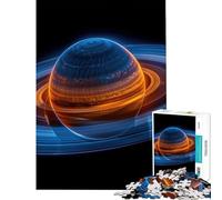 Puzzle da 1000 pezzi con il pianeta Saturno colorato stimolante per la mente e l'intelligenza gioco coinvolgente regalo di compleanno o regalo per il Secret Santa (dimensioni 75x50cm)