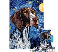 Puzzle da 1000 pezzi con il Pointer tedesco a pelo corto Aiuta ad allenare la mente allevia lo stress ed è un gioco pratico adatto a persone dai 14 anni in su (38x26cm)