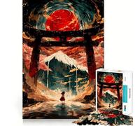 Puzzle da 1000 pezzi con il potere del cancello Torii per adolescenti stimola la memoria, rilassa e diverte Bordo preciso Un regalo pensato con cura 50x75cm