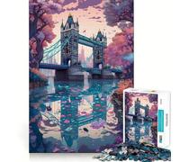Puzzle da 1000 pezzi con il riflesso del ponte di Stamford, ideale per ragazzi, con un gioco di logica e divertimento silenzioso, con tagli precisi e un regalo perfetto (50x75cm)