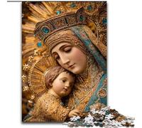 Puzzle da 1000 pezzi con il ritratto di Maria, la madre, per regali per adulti, adatti dai 14 anni in su, idee regalo per migliorare la memoria (26x38cm)