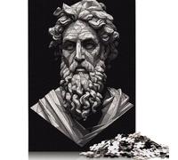 Puzzle da 1000 pezzi con il ritratto di Pitagora per adulti | Puzzle per adulti divertenti per famiglie, regali di Natale, giochi intellettuali (38x26 cm)