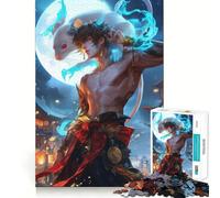 Puzzle da 1000 pezzi con il segno zodiacale cinese del Topo per adolescenti, gioco di logica, momento di pace, taglio perfetto, lista dei desideri di Babbo Natale (38x52cm)