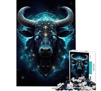 Puzzle da 1000 pezzi con il segno zodiacale del Toro gioco educativo e rompicapo perfetto come regalo decorativo per uomini e donne (dimensioni 50x75cm)