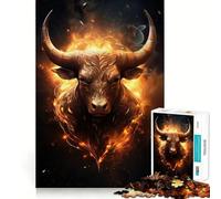 Puzzle da 1000 pezzi con il segno zodiacale del Toro per adulti, un rompicapo per la mente, un momento di relax, un regalo memorabile con tagli perfetti 50x75cm