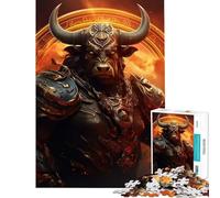 Puzzle da 1000 pezzi con il segno zodiacale del Toro Puzzle antistress da 1000 pezzi decorazione per la casa regalo per amici e familiari (38x52cm)
