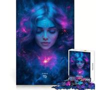 Puzzle da 1000 pezzi con il segno zodiacale della Vergine, ideale per adulti, per esercitarsi nella logica e divertirsi, con bordi netti, perfetto per Natale (50x75cm)